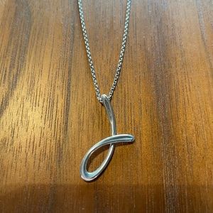 Tiffany & Co. - Elsa Peretti Alphabet Letter J Pendant Necklace